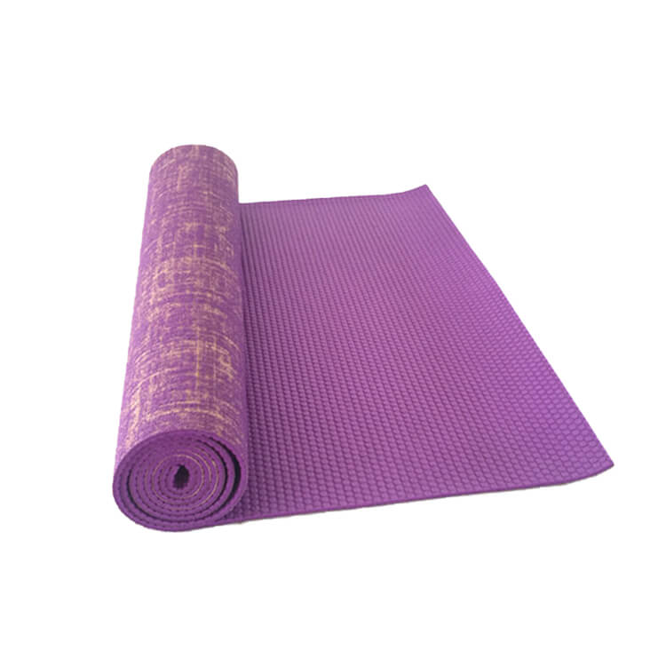 Estera de yoga de cáñamo + PVC