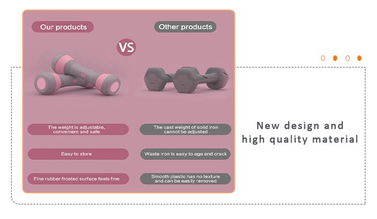 Lady Home-Use Pequeña pesa de peso ajustable 5 en 1