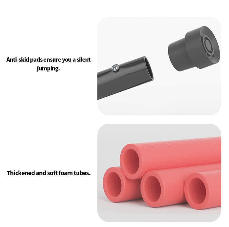 Trampolín redondo de 55 pulgadas con red de recinto