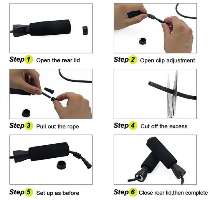Manja de esponja de saltar cuerdas omitiendo la velocidad de la cuerda omitiendo cuerda