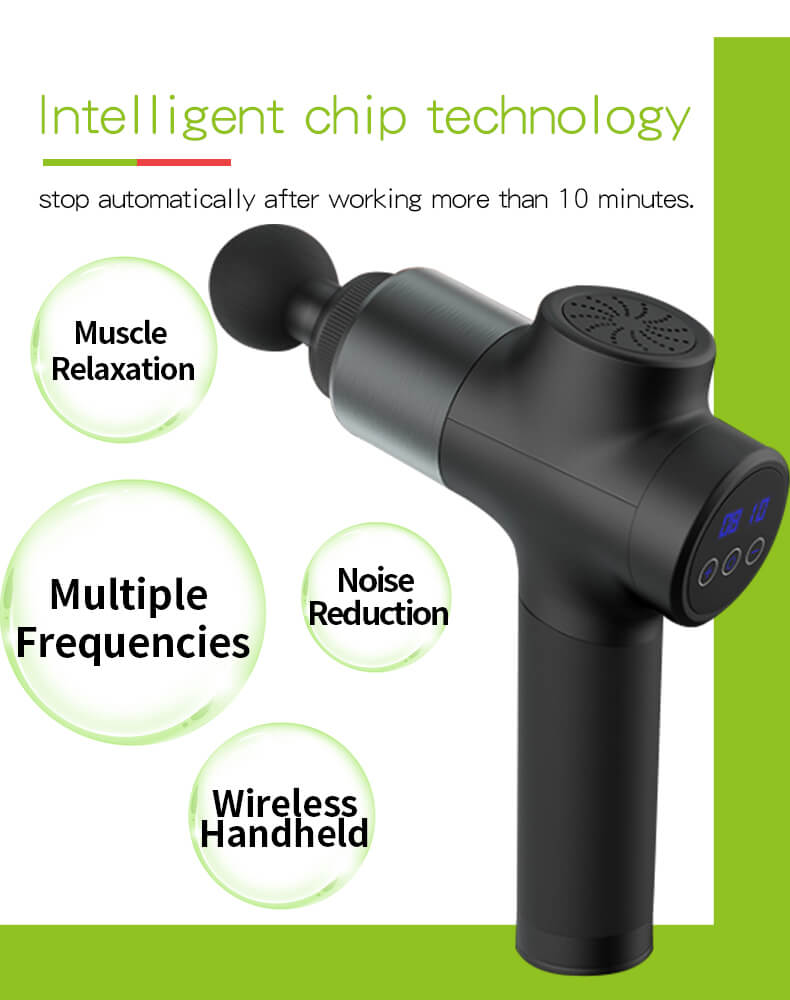 Pistola de masaje digital