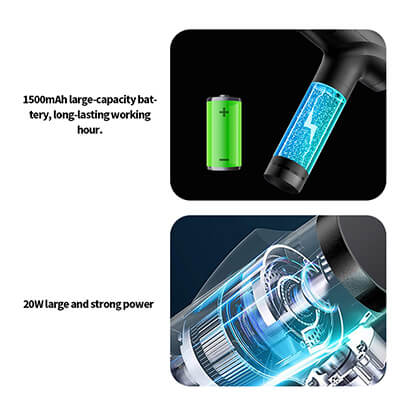 Pistola de masaje de pantalla táctil LED