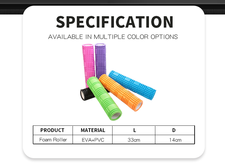 Tamaño de color personalizado Logotipo Gimnasio redondo Eva Mace Yoga Foam Roller Conjunto de espinal Tamaño de color personalizado Logotipo Gimnasio redondo Eva Mace Yoga Foam Roller Conjunto de espinal