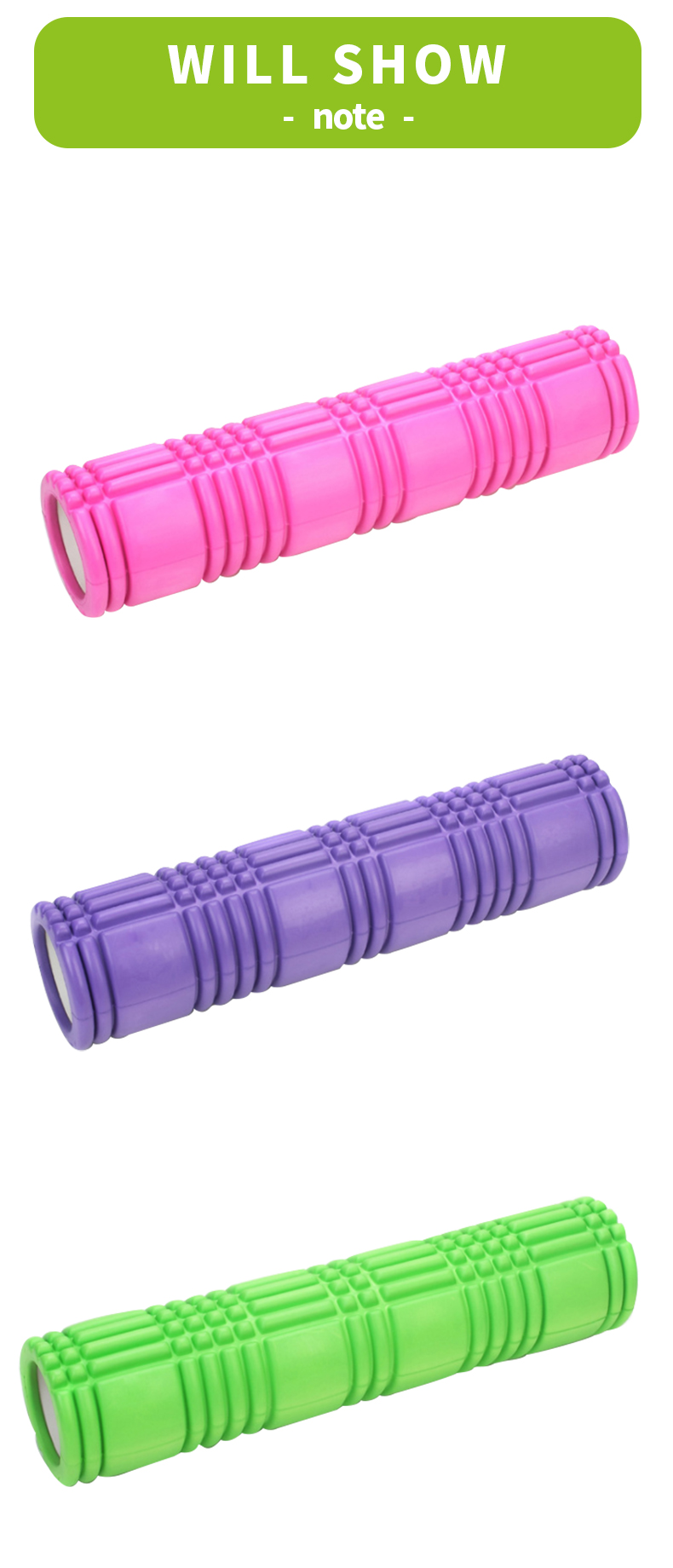 Tamaño de color personalizado Logotipo Gimnasio redondo Eva Mace Yoga Foam Roller Conjunto de espinal Tamaño de color personalizado Logotipo Gimnasio redondo Eva Mace Yoga Foam Roller Conjunto de espinal