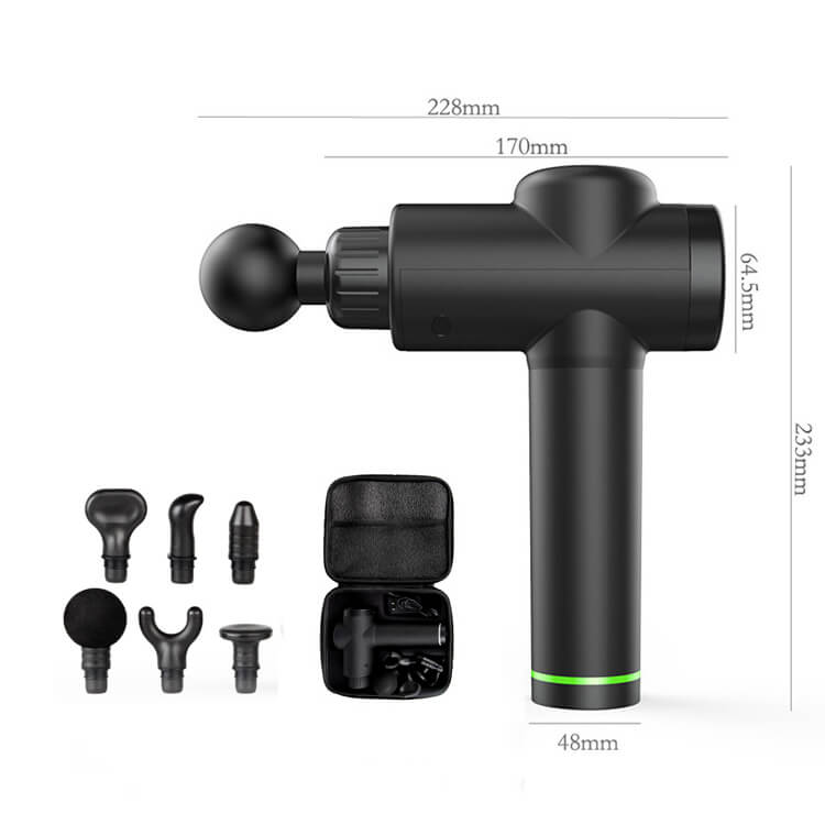 6 cabezas de masaje de pistola