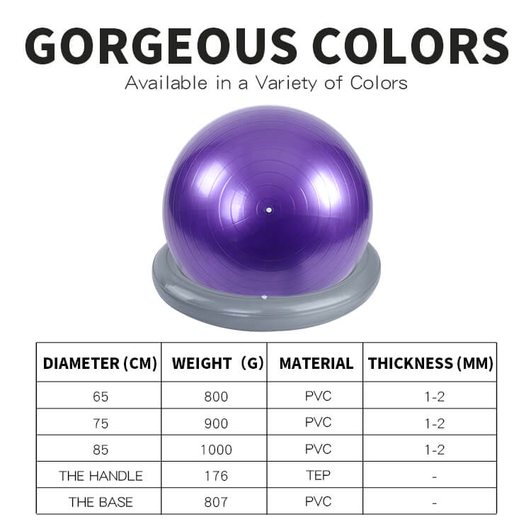 Bola de gimnasia con bandas de base y resistencia Bola de gimnasia con bandas de base y resistencia