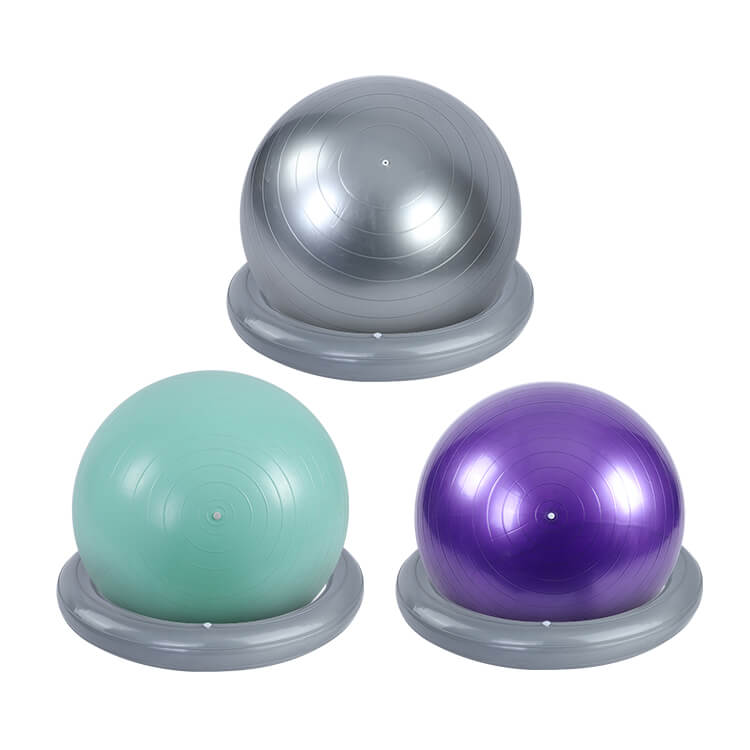 Bola de gimnasia con bandas de base y resistencia Bola de gimnasia con bandas de base y resistencia