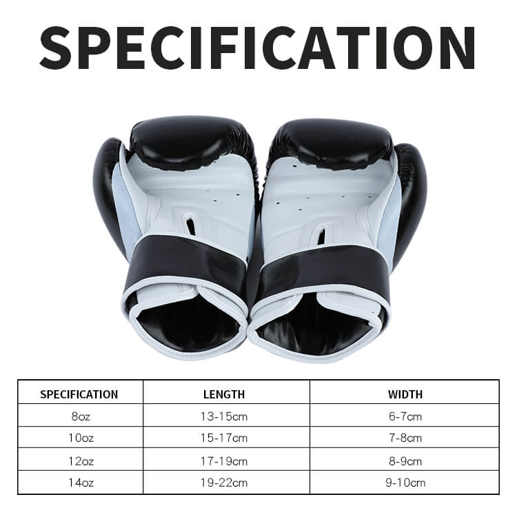 Guantes de boxeo de cuero PU Guantes de boxeo de cuero PU