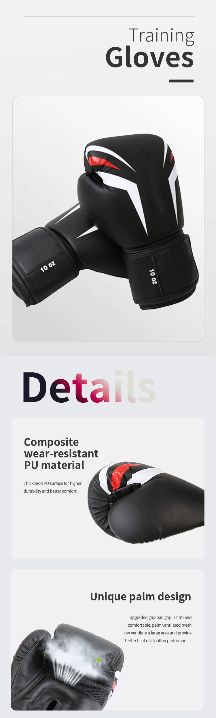 Guantes de entrenamiento de boxeo