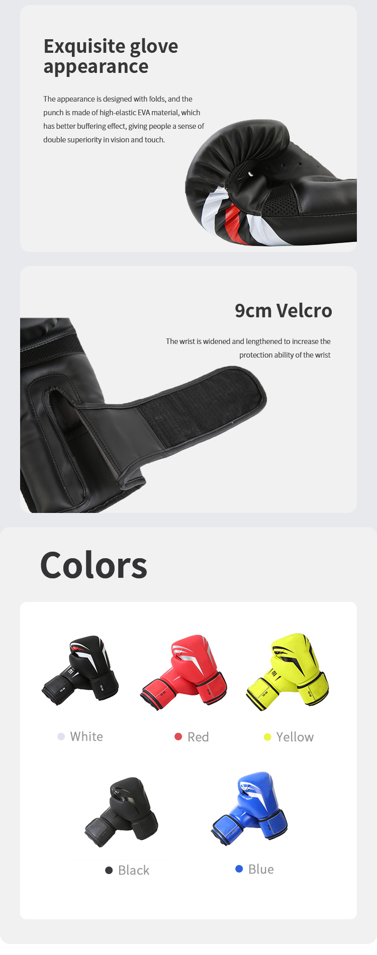 Guantes de entrenamiento de boxeo