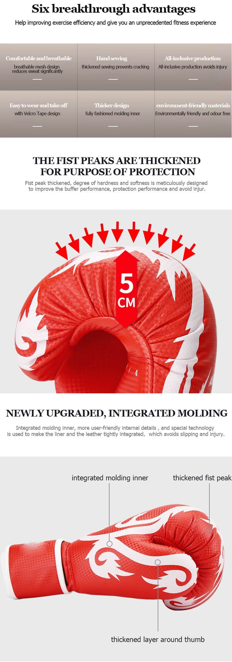 Guantes de entrenamiento de boxeo profesional