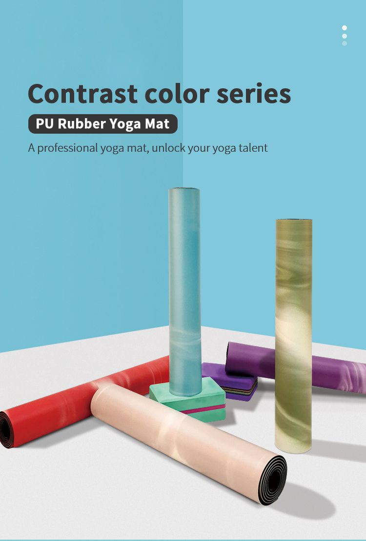 Matera de yoga de goma natural colorida