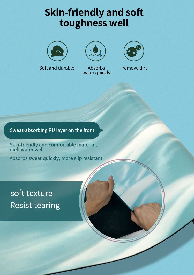 Matera de yoga de goma natural colorida