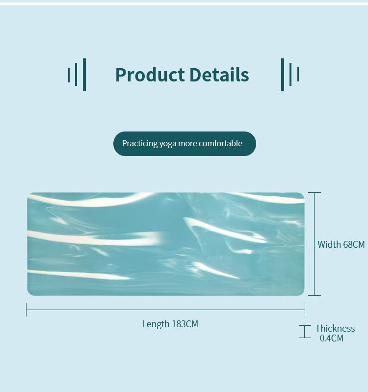 Matera de yoga de goma natural colorida