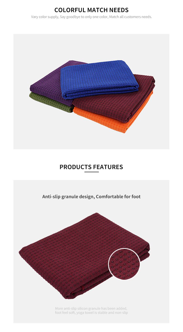 Toalla de yoga sin deslizamiento Toalla de yoga sin deslizamiento