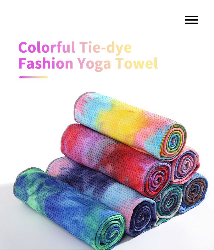 Toalla de yoga de tie-dye