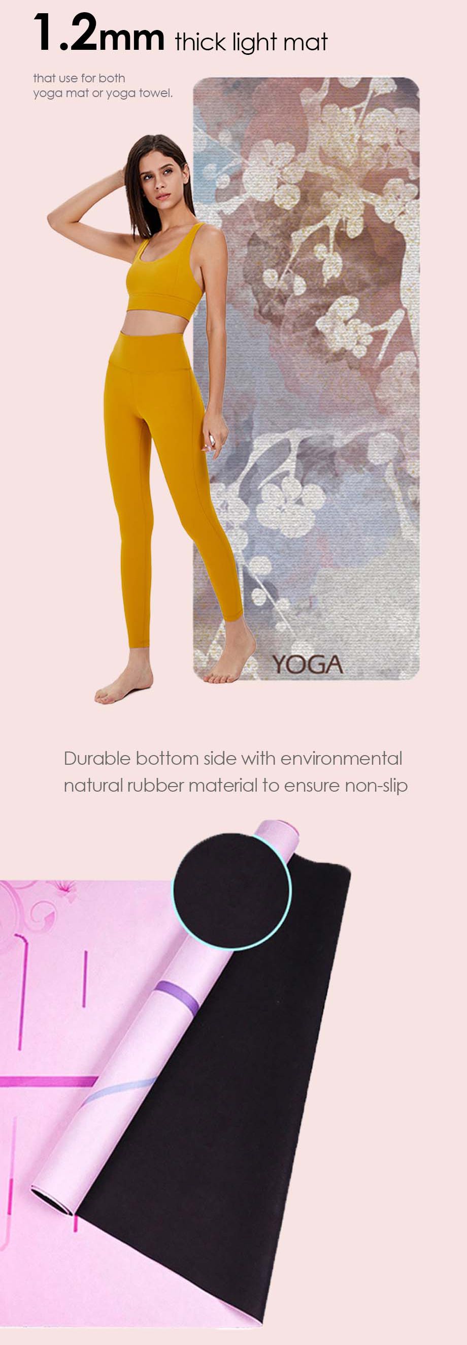 Estera de yoga plegable