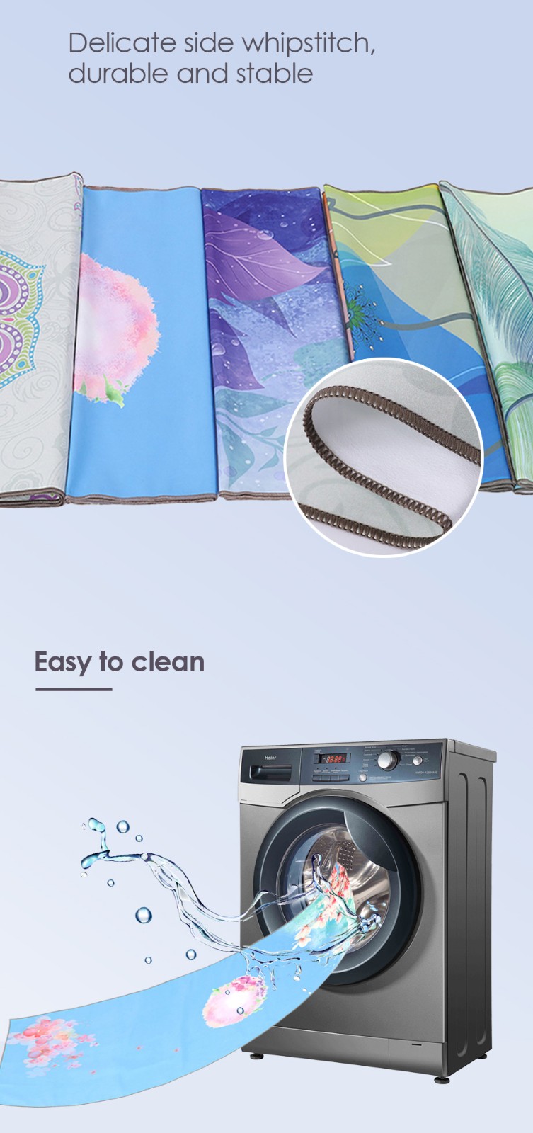 Toalla de yoga de microfibra