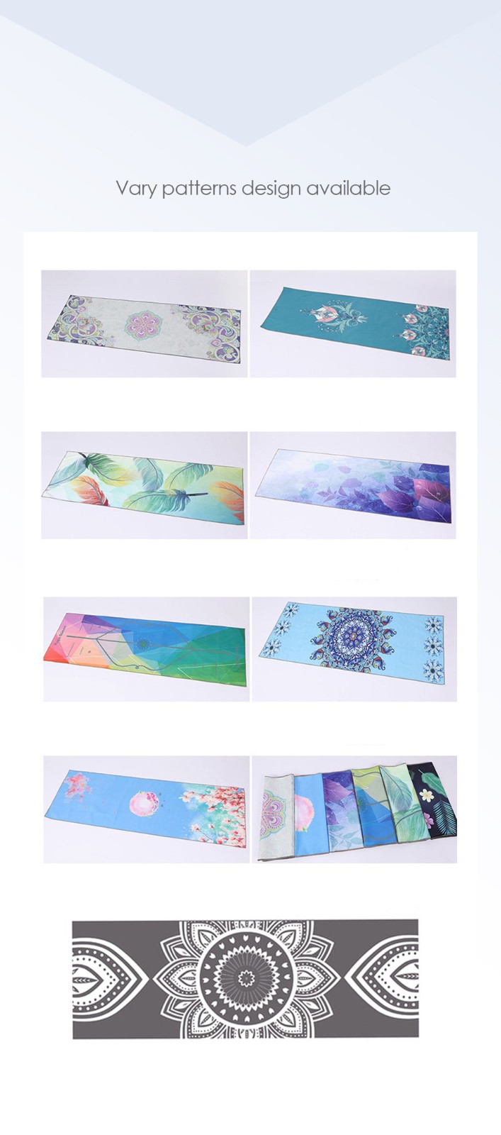 Toalla de yoga de microfibra