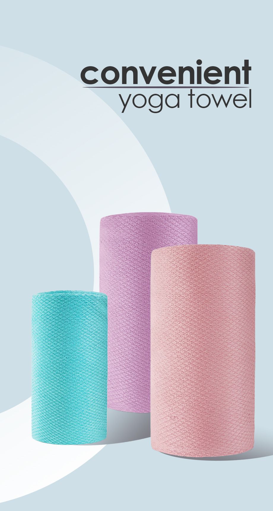 Toalla de yoga conveniente