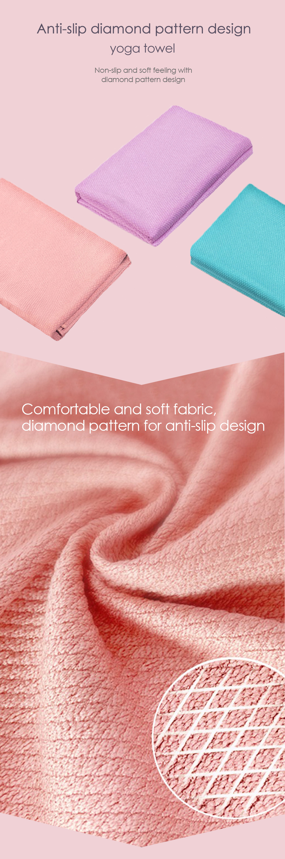 Toalla de yoga conveniente