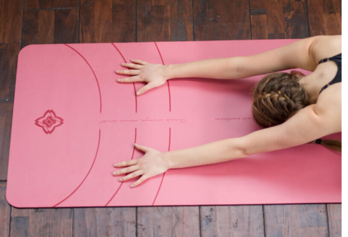 estera de yoga de goma natural