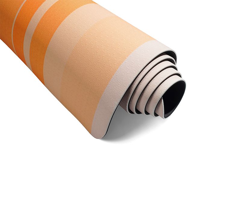 Estera de yoga de goma de superficie de gamuza Estera de yoga de goma de superficie de gamuza