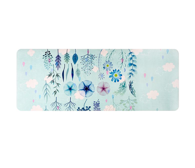 Estera de yoga de goma de superficie de gamuza Estera de yoga de goma de superficie de gamuza