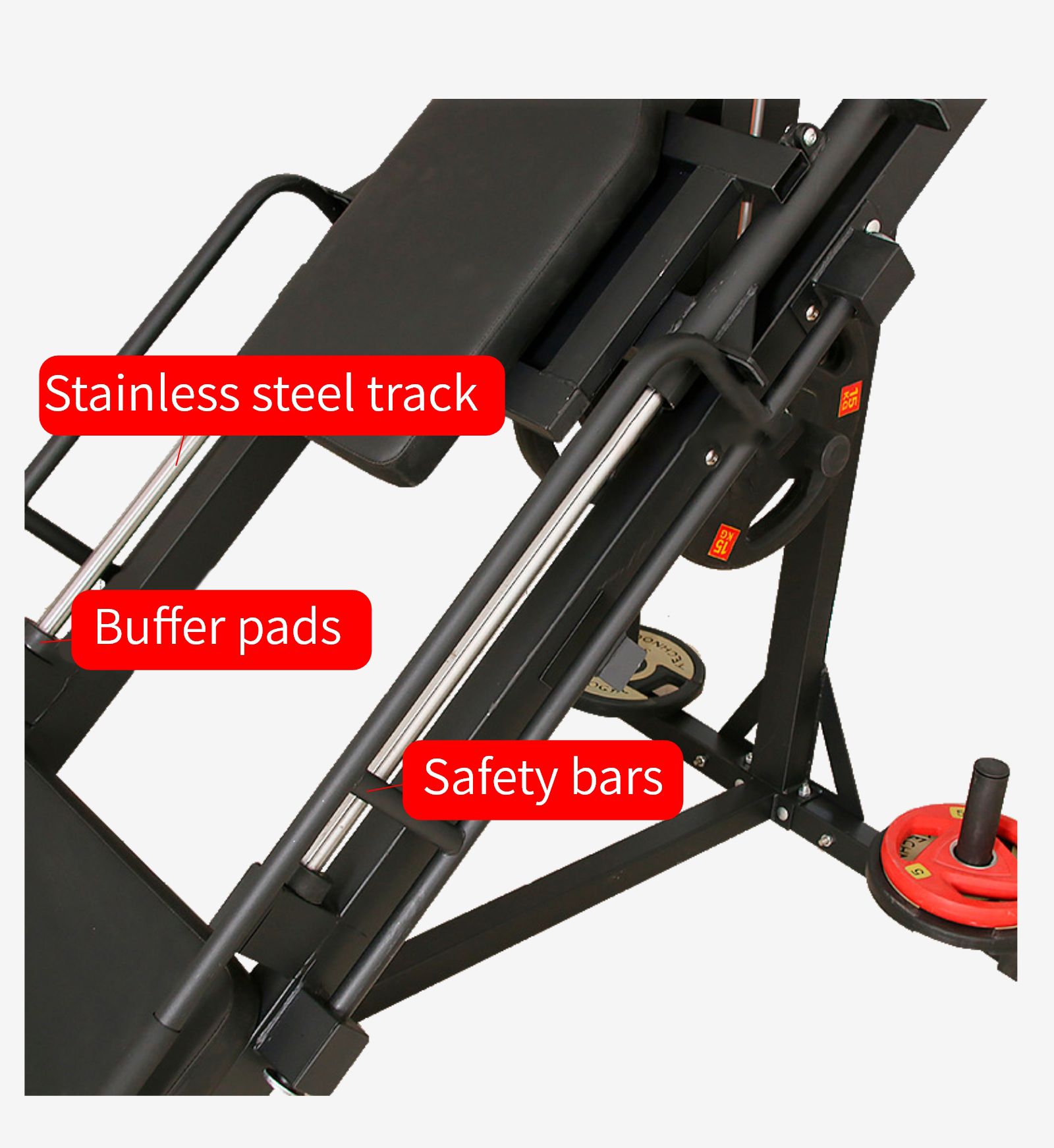 Máquina de prensa de piernas doble funcional doble