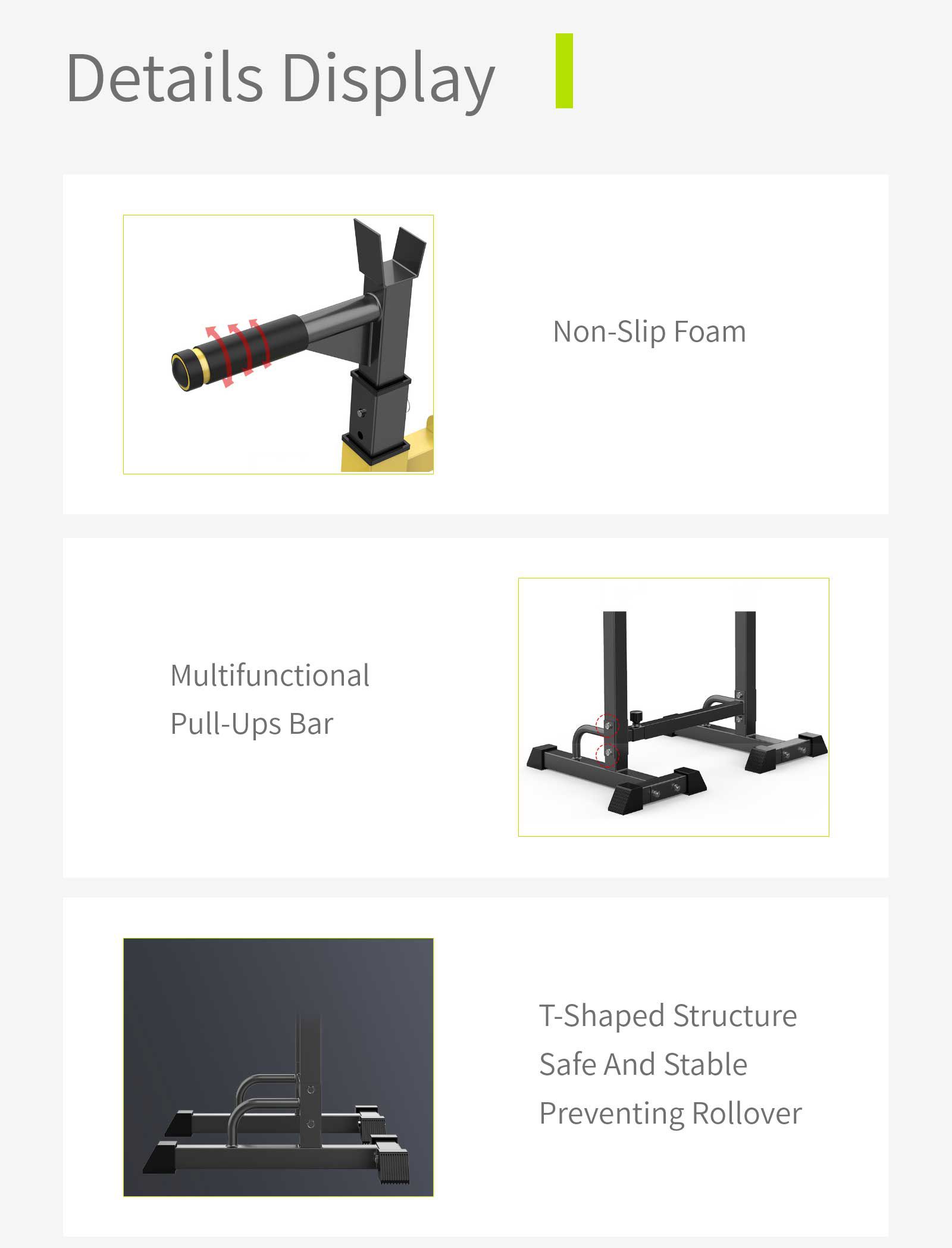 Estante de sentadilla multifuncional