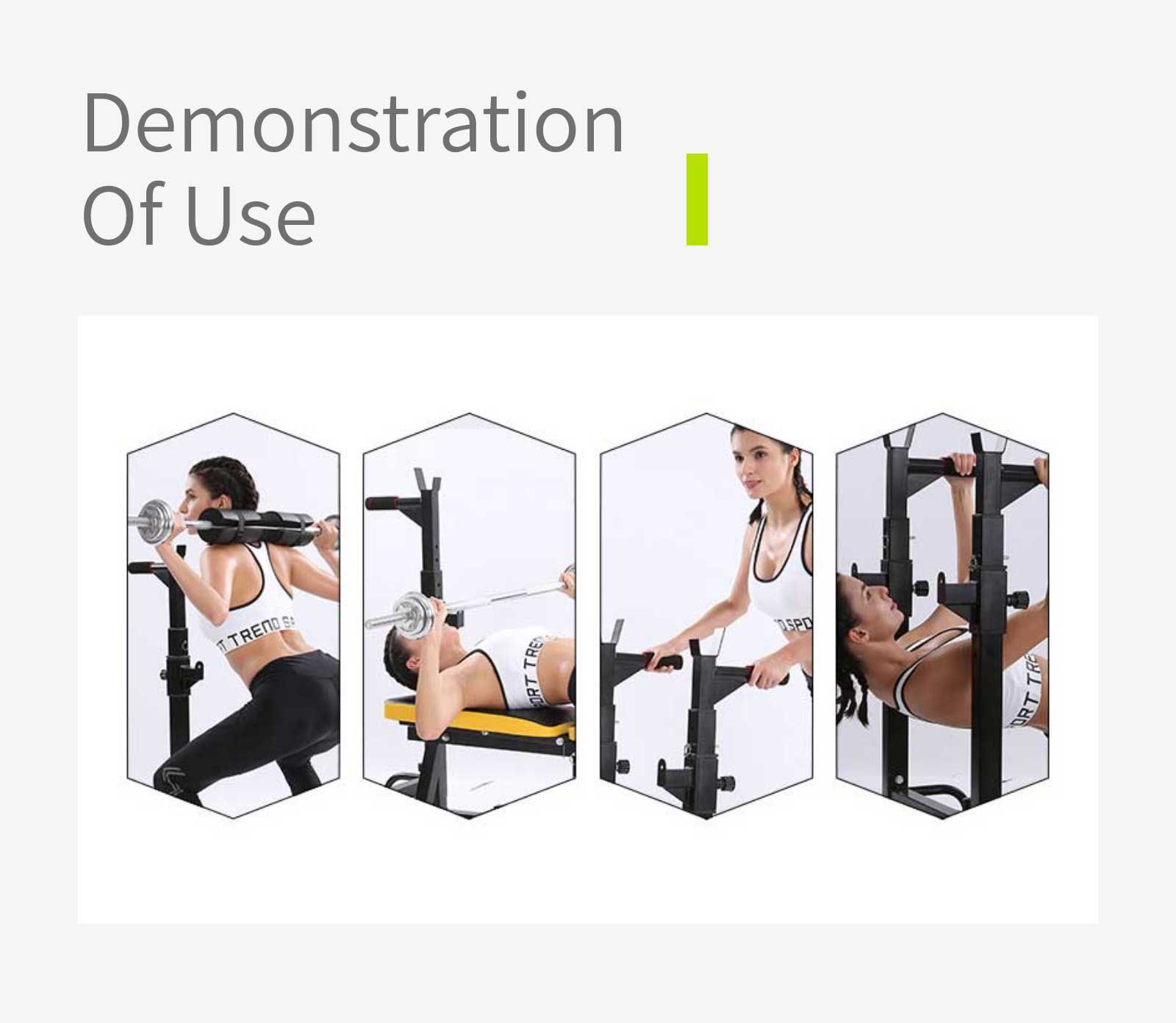 Estante de sentadilla multifuncional