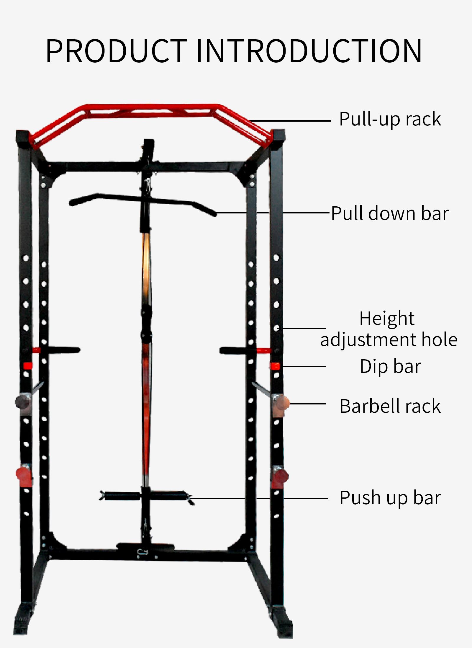 Estante para sentadillas para el hogar