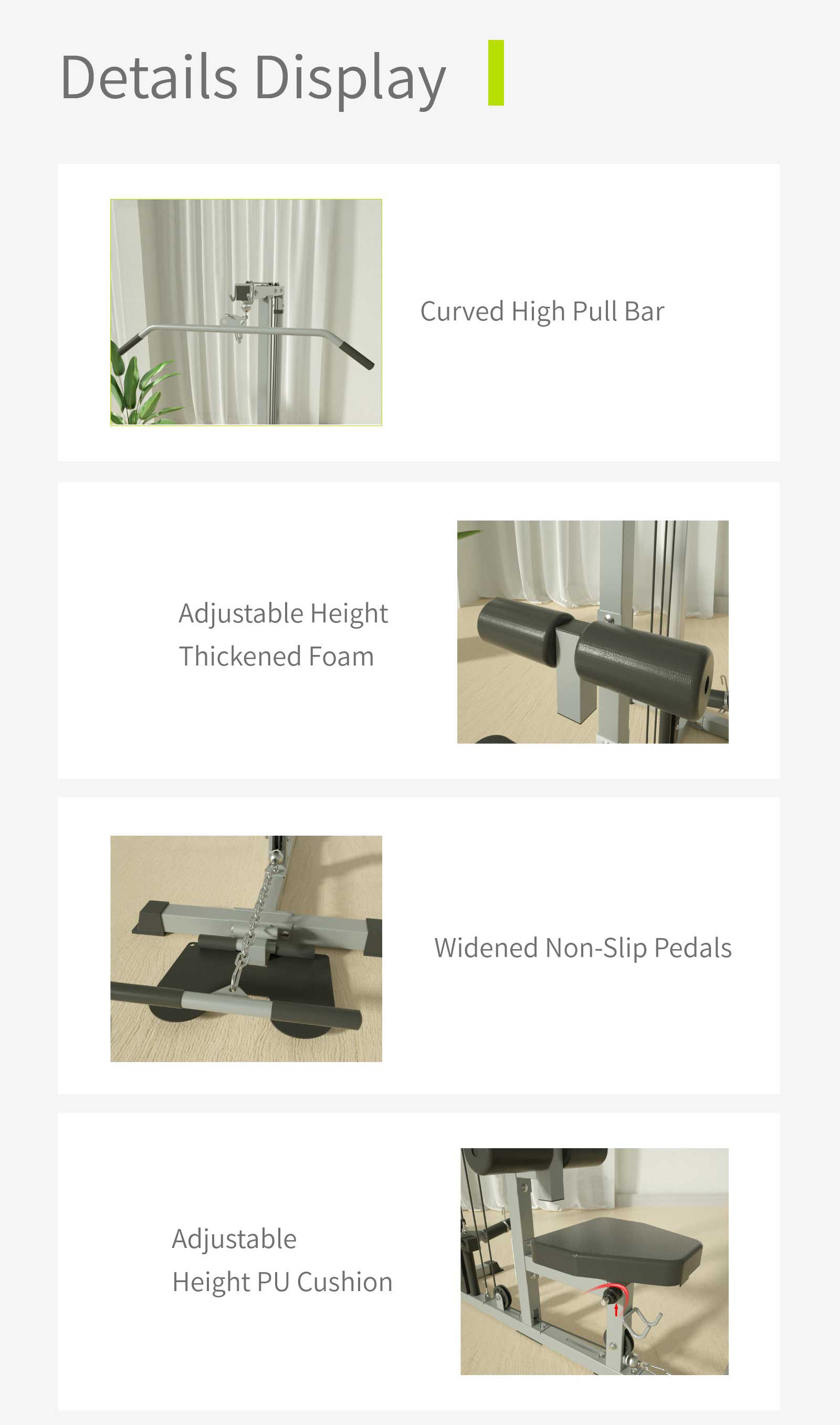 Tirar de la máquina del gimnasio en casa