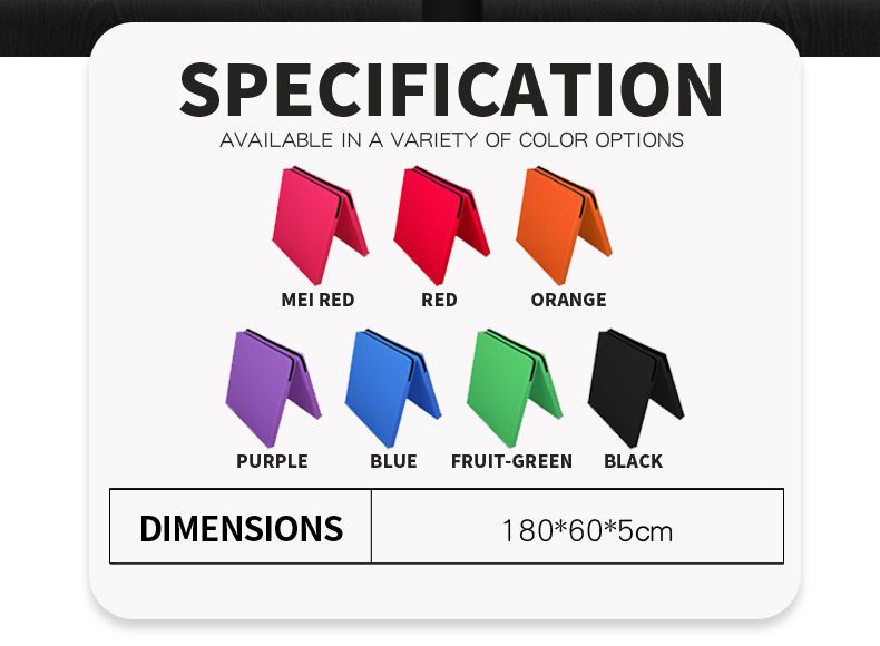 Estera de ejercicio de gimnasia espesada plegable Estera de ejercicio de gimnasia espesada plegable