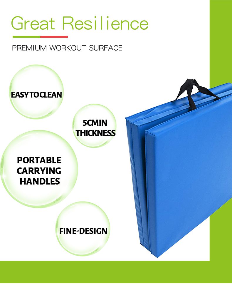 Estera de ejercicio de gimnasia espesada plegable Estera de ejercicio de gimnasia espesada plegable