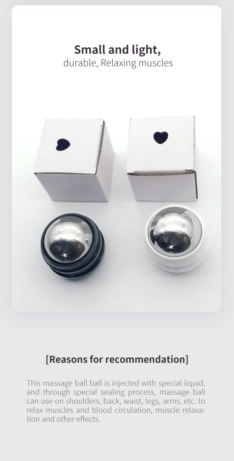 Bola de rodillo de masaje manual de acero inoxidable Bola de rodillo de masaje manual de acero inoxidable