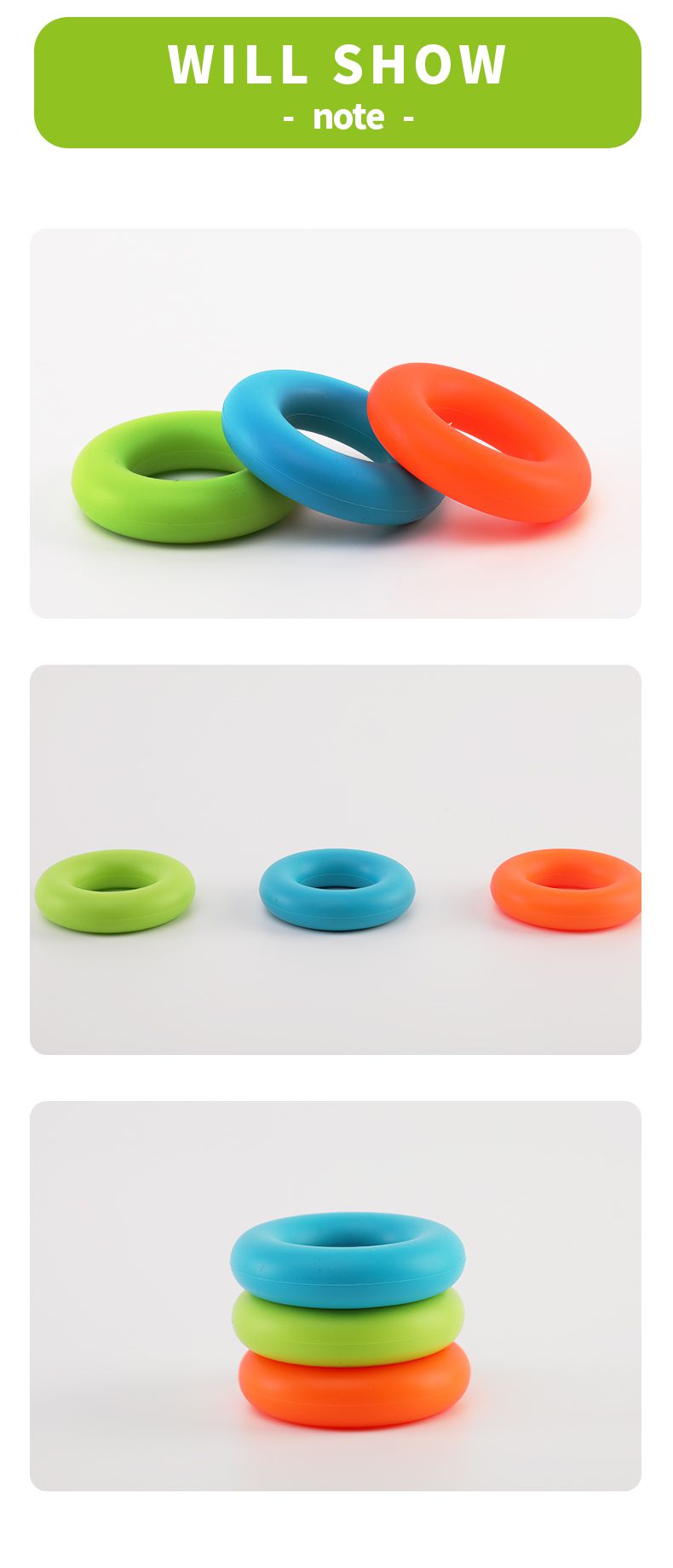 Easy Carry Silicon Rubber Hand Ring Trainer de resistencia