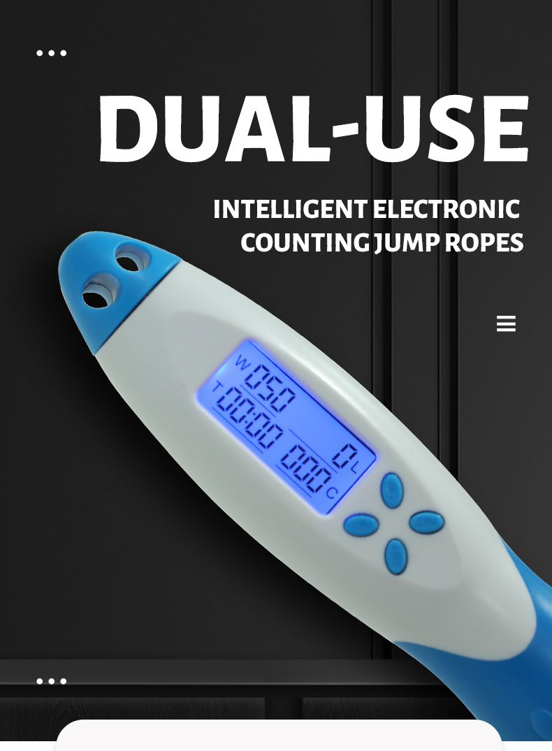 Cuerdas de salto de conteo electrónico con dos opciones de cuerda