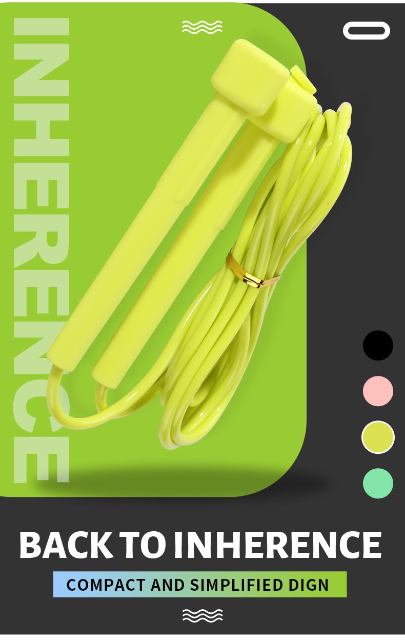 Cuerda de salto de PVC ajustable con manijas no deslizantes