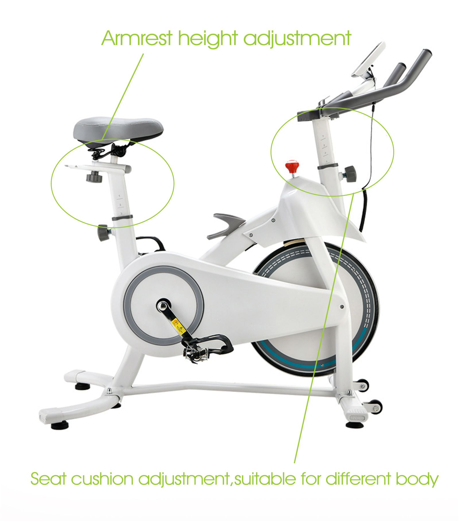 Bicicleta de ciclismo de ejercicio aeróbico interior Bicicleta de ciclismo de ejercicio aeróbico interior