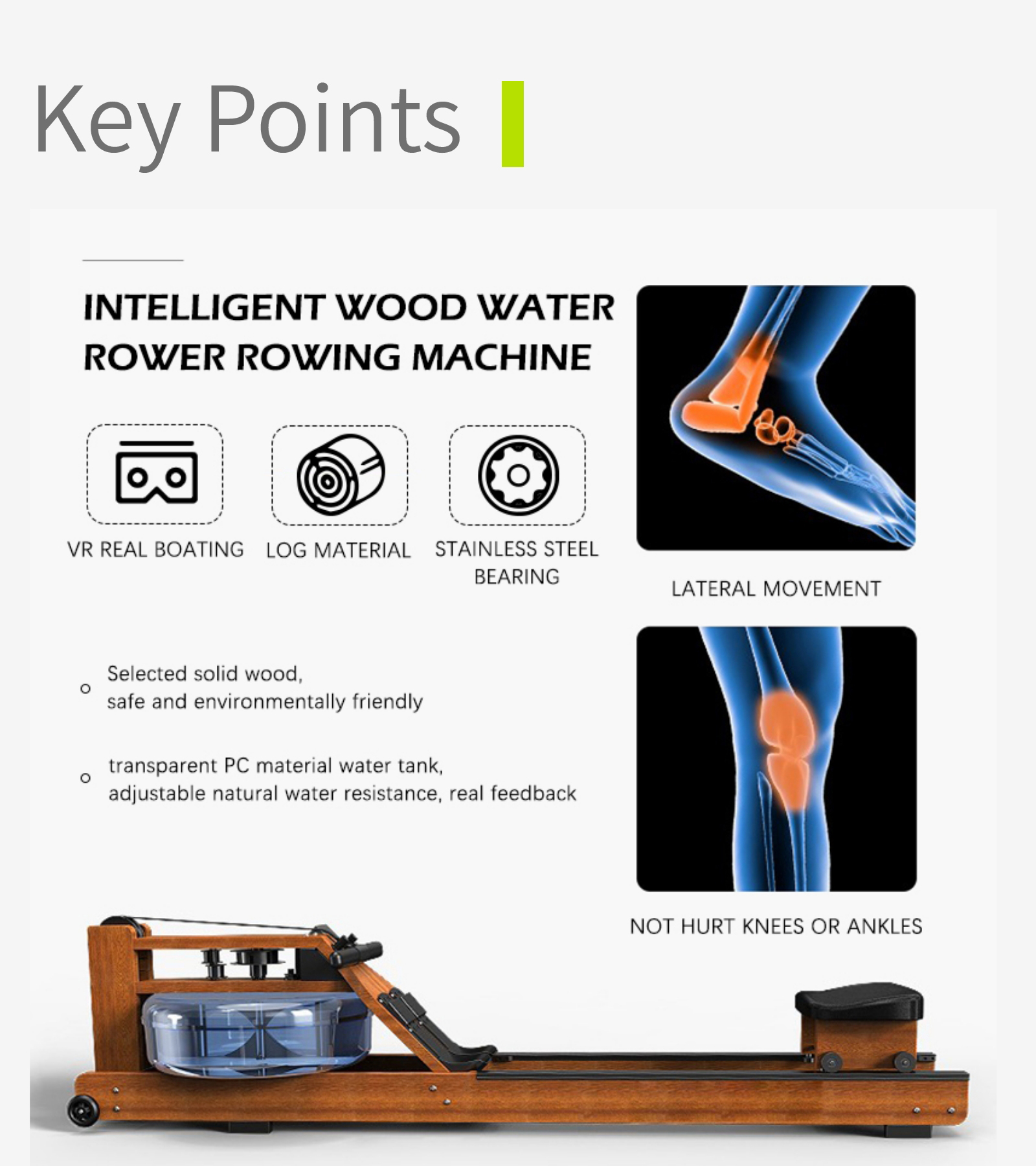 Máquina de remo de agua Máquina de remo de agua