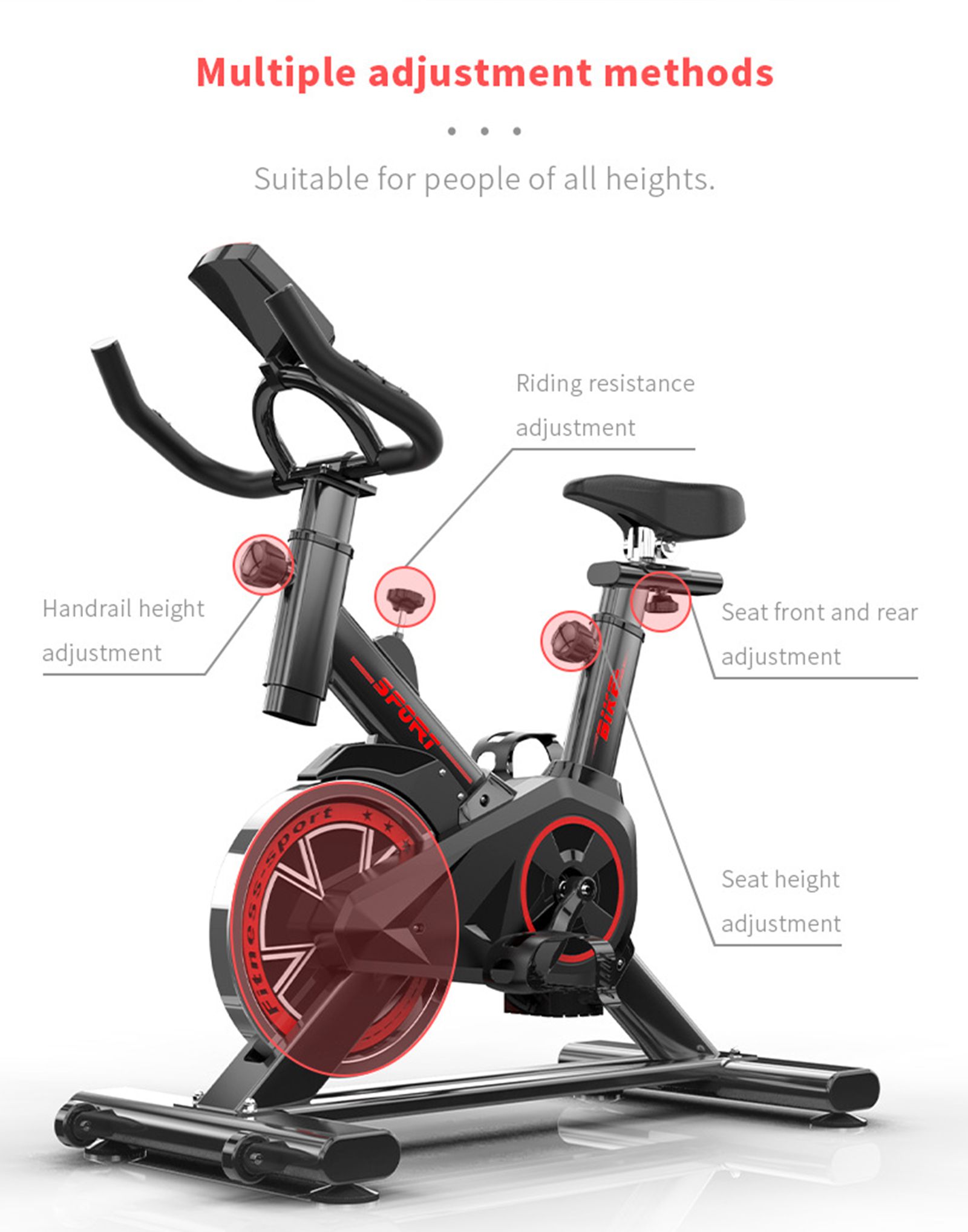 Bicicleta de ciclismo de ejercicio aeróbico