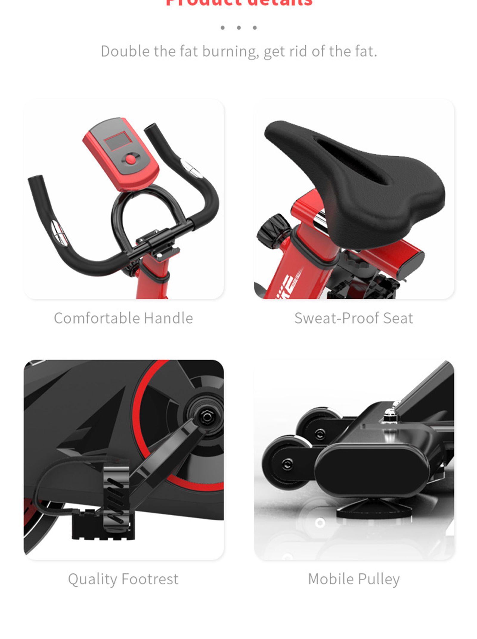 Bicicleta de ciclismo de ejercicio aeróbico