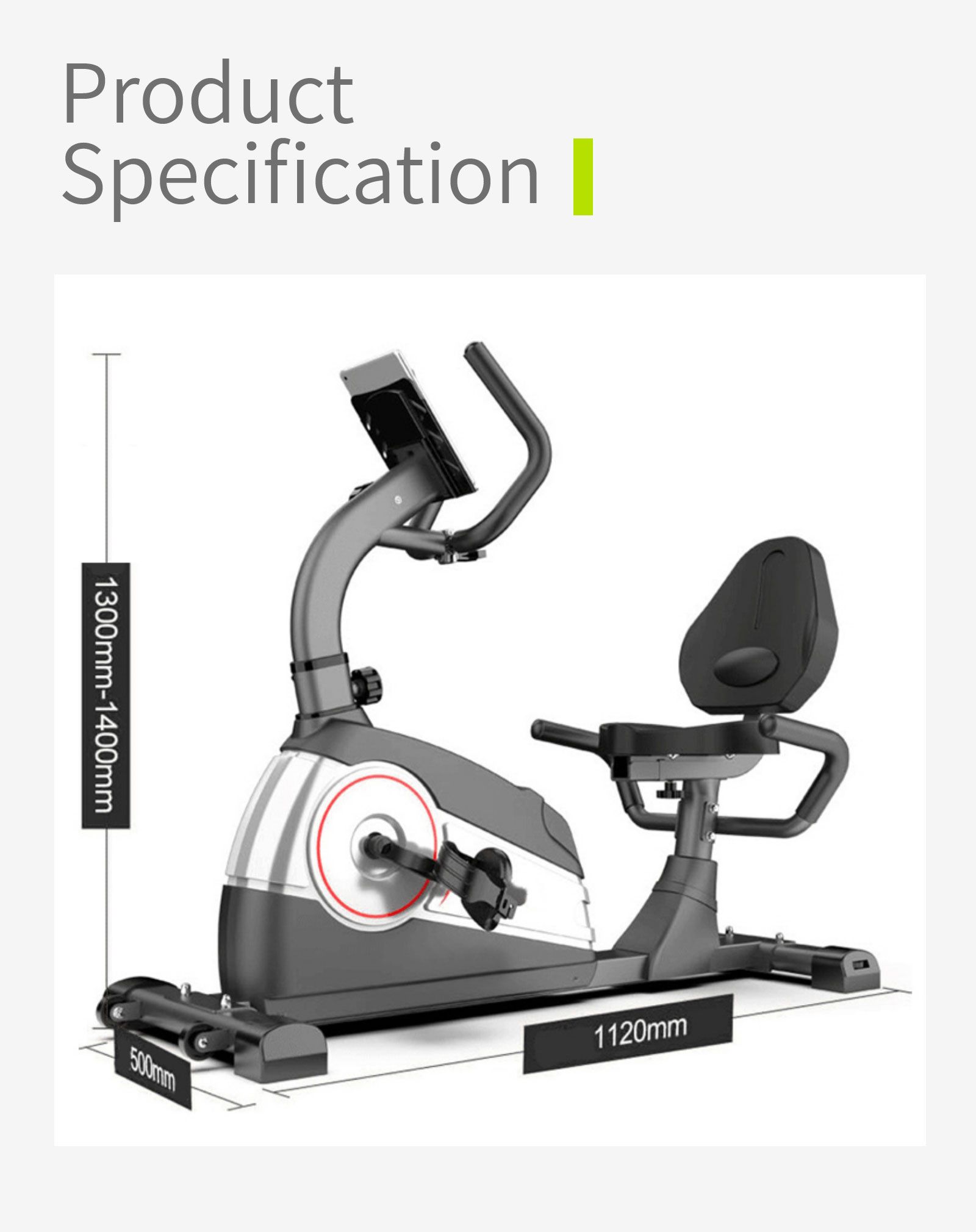 Bicicleta de ejercicios reclinada en el hogar Bicicleta de ejercicios reclinada en el hogar
