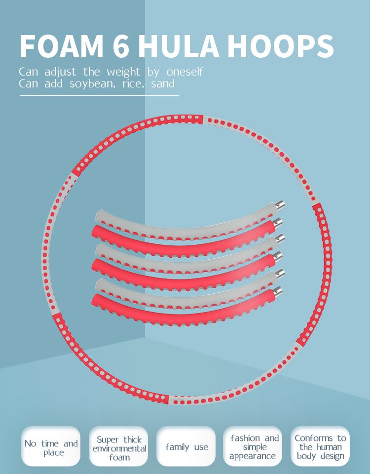 Hula hoop pesado con masaje de protuberancia