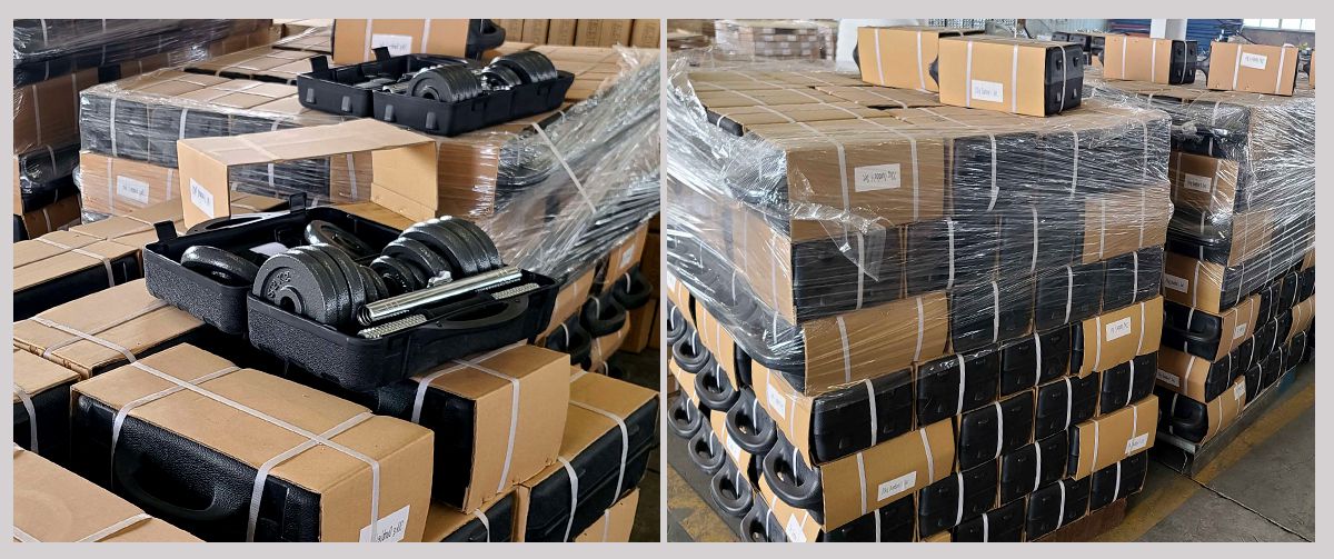 Juego de mancuernas de acero inoxidable ajustable al por mayor Juego de mancuernas de acero inoxidable ajustable al por mayor