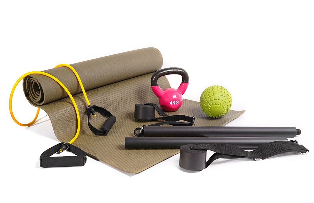 Conjunto de entrenamiento de fuerza de yoga