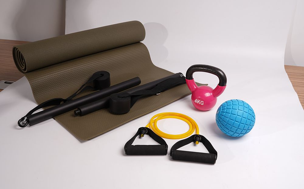 Conjunto de entrenamiento de fuerza de yoga