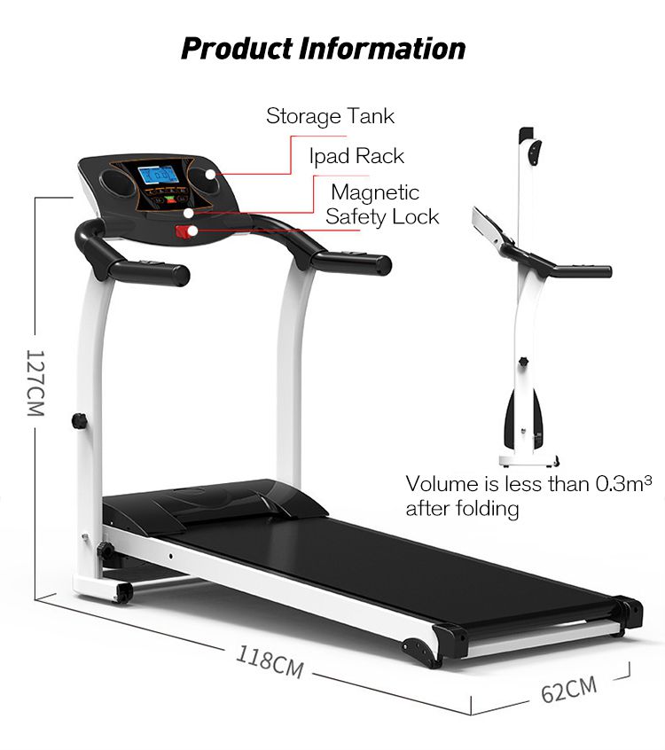 Cinta de correr plegable en el hogar
