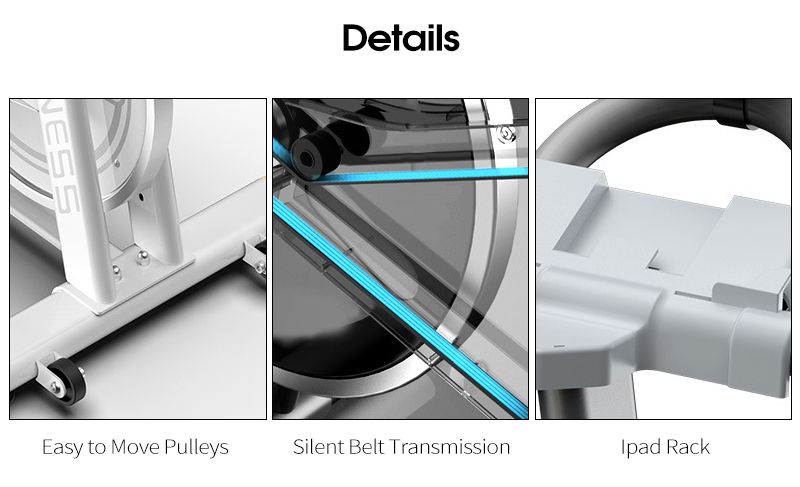 Bicicleta de espín silenciosa interior vertical Bicicleta de espín silenciosa interior vertical